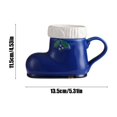 thumbnail image 3 of TIMIFIS Ceramics Cup Festive Ceramic Mug in Boot Shape Unique and Stylish Comfortable and Practical for Christmas Coffee Tea and Hot Drinks Kitchen Gadgets, 3 of 7
