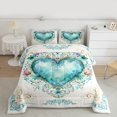 thumbnail image 2 of Manfei Tribal Damask Print Bedding Comforter Set, Vintage Rustic Floral Twin Comforter Sets, Bohemian Mandala Style Reversible Bedding Set, Breathable Home Decor, 2 Pieces, 2 of 8