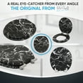 thumbnail image 6 of Sanilo Soft Close Toilet Seat ROUND, Quiet and Slow Close Lid and Seat, Strong Bumpers and Hinges, Marble Black, 6 of 7