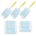 thumbnail image 1 of 13 recambios desechables para plumero electrostático, kit de cepillos para eliminar polvo estático con mango, ideal para muebles, persianas y coches., 1 of 8