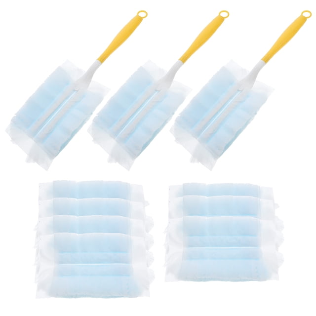13 recambios desechables para plumero electrostático, kit de cepillos para eliminar polvo estático con mango, ideal para muebles, persianas y coches.