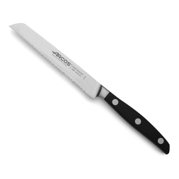 Arcos Manhattan Series: 5" Serrated Tomato Knife , Stainless Steel Blade