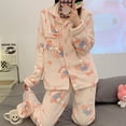 thumbnail image 5 of Sanrio-Conjunto de pijamas de felpa con estampado de Pochacco, ropa de casa suave de franela Y2k, terciopelo Coral de invierno, ropa de casa de dibujos animados para estudiantes, traje, 5 of 5