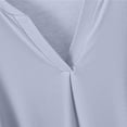 thumbnail image 4 of Birdeem Blouses pour Femmes, Haut/chemise à Manches Courtes Col en V Uni et Ample, 4 of 12