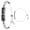 black-clear, variant on Yihou Smart Bracelet for Women Fitness Tracker Jewelry Fitness Bracelet Smart Band with Sleep Tracker Heart Rate Monitor Diamond for Android iOS Black Colourful