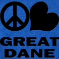 thumbnail image 2 of CafePress - FIN Peace Love Great Dane - Cute Infant Baby Football Bodysuit, 2 of 3