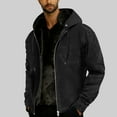 thumbnail image 5 of Mens Fleece Lining Jackets Zip Up Hooded Sweatshirts with Pockets Plush Warm Long Sleeve Hoodies Heavyweight Coats Soft Athletic Outerwear Fashion Trendy Outerwear Thermal Tops, 5 of 7