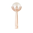 thumbnail image 6 of ANGARA South Sea Cultured Pearl Solitaire Crown Ring in 14K Rose Gold for Women | June Birthstone, Birthday, Anniversary, Jewelry Gift for Women | Pearl Ring, 6 of 11