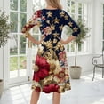 thumbnail image 7 of BOMYJESK Women's 250th Anniversary USA Flag Floral Maxi Dress Patriotic American Flag Vintage Independence Day Summer Dresses 4th July Beach Long Dresses Casual Evening Dress for Party Gold L, 7 of 7