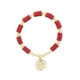 thumbnail image 1 of Pulsera San Benito Aros rojos Chapa de Oro 18K Horoz WH550, 1 of 5