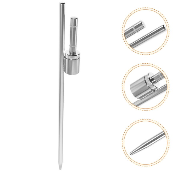 BRIGHTFUFU Cylindrical Stainless Steel Flagpole Stake 1Pcs for Flag Pole with Sleeve Bearing Design