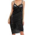 thumbnail image 3 of FUTATA Swimsuit Cover Ups for Women Sarong Beach Wrap Sheer Short Skirt Bikini Chiffon Scarf for Swimwear, 3 of 4