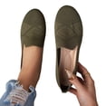 thumbnail image 3 of Xucatan Women's Fashionable Stretchy Knit Pointed Toe Flats with Elastic Mary Jane Strap, Breathable Mesh Slip-On Loafers with Cushioned Padded Insole, Wide Toe Box Comfortable Shoes Gift, 3 of 8