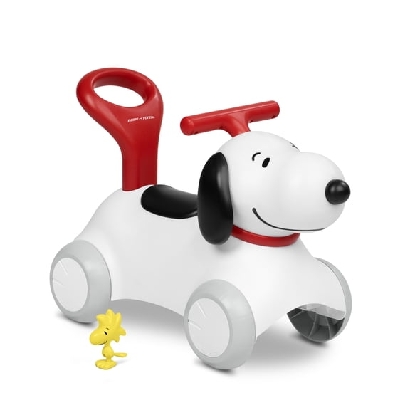 Radio Flyer Snoopy Push Walker And Ride-On With Woodstock Toy For Ages 1 To 3