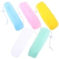 thumbnail image 2 of KAKOWELY 5 Pcs Pochette à Savon Fabricant de Bulles de Savon Filet de Récurage Sacs de Rangement pour Savon Faits à la Main (Blanc, Rouge, Jaune, Vert, Bleu),5.91"X2.36"X0.79 Pouces, 2 of 5
