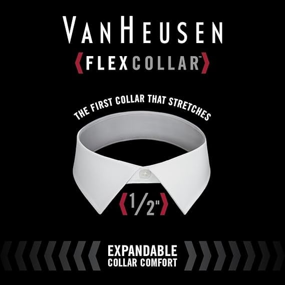 Van Heusen Mens Dress Shirt Regular Fit Flex Collar Stretch Solid -  Walmart.com
