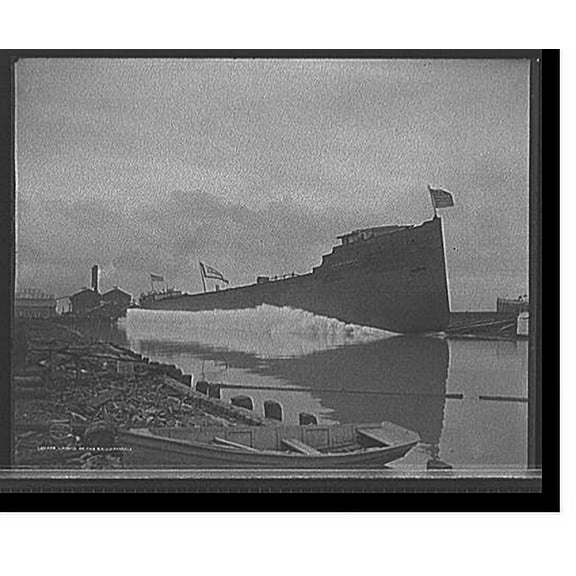 Historic Print, Launch of the S.S. J.H. Sheadle - 2, 16" x 20"