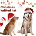 thumbnail image 2 of Misright Holiday Large Dog Hat Easy Wear Gentle Knitted Headpiece For Christmas, 2 of 11