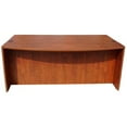 thumbnail image 3 of Boss Office Products Bow Front Desk Shell, Mahogany 71"W*36/41"D*29.5"H, 3 of 3
