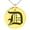 Gold, variant on Stainless Steel Letter D Initial Old English Monogram Engraved Small Medallion Circle Charm Pendant Necklace