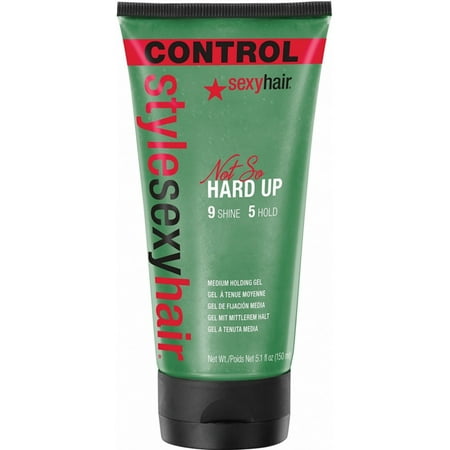 3 Pack - Sexy Hair, Style Sexy Hair Not So Hard Up Medium Holding Gel 5.1 (Best Holding Gel For 4c Hair)