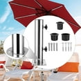 thumbnail image 6 of figatia Patio Umbrella Base Heavy Duty Umbrella Tube Mount for Pontoons Outdoor Yard 3 hole base, 6 of 8
