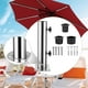 thumbnail image 1 of Base de soporte para sombrilla de patio, tubo de soporte para sombrilla, de repuesto para sombrilla de terraza, para exteriores, patio, balcón, césped base de 3 agujeros, 1 of 8