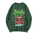 thumbnail image 2 of Chandail à Capuchon Jingle Juice pour Femmes, Décontracté, à Thème de Noël, Col Rond, Manches Longues, Chandail Molletonné, 2 of 4