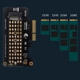 thumbnail image 3 of Adaptador M-Key Hugtrwg NVME SSD a PCI-EX4 Velocidad Completa 32 Gbps para PC Escritorio, 3 of 9