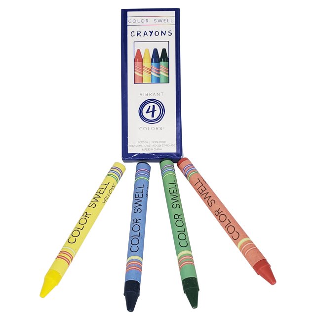 Color Swell Crayolas a Granel, Packs de 4 - Packs de Crayolas para Restaurante - 50 Packs, 4 Crayolas por Paquete (200 Crayolas en total)