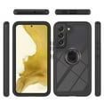 thumbnail image 3 of SaniMore Case for Samsung Galaxy S23 2023 Release, Rugged PC Backplane Shockproof TPU Bumper 360° Rotatng Ring/Kickstand Anti-drop Heavy Duty Protective Case For Samsung Galaxy S23, Black, 3 of 5
