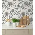 thumbnail image 6 of Stacy Garcia Home Charcoal & Sandstone Jaclyn Peel and Stick Wallpaper, 6 of 8