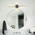 thumbnail image 3 of Claxy Black Waved Linear LED Wall Sconce for Bedroom Living Room, 3 of 6