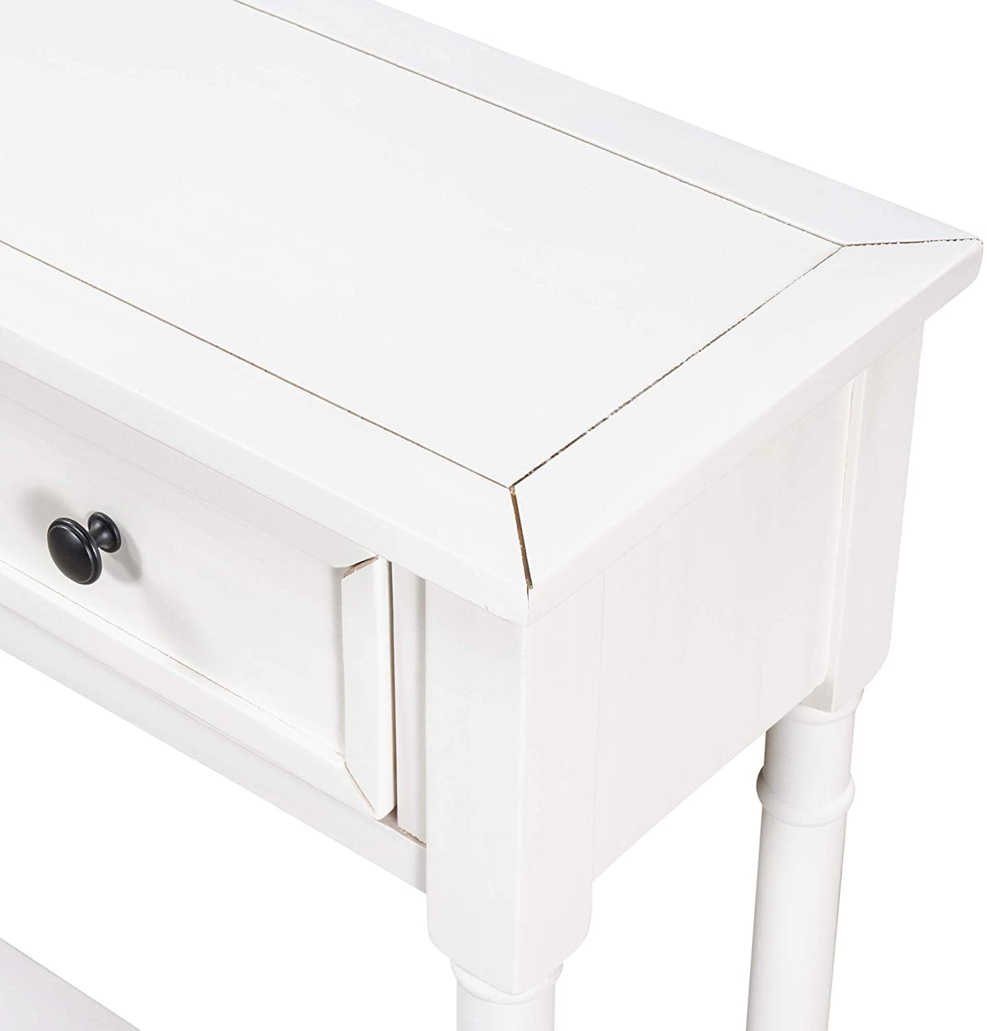 Harper & Bright Designs Retro Console Table Sofa Table for Entryway with Drawers and Shelf Living Room Table