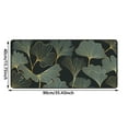 thumbnail image 3 of Klonfd Large Pad Desk Mat With Leaf Print For Home Gaming And Study 400x900mm Rubber Keyboard Pad Home & Pad Nice Edge Thick Desk Mat Laptop Slip, 3 of 6