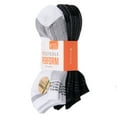 thumbnail image 2 of Sof Sole Performance No Show Bamboo Socks, Black/White/Gray, Large, 6 Pair, 2 of 2