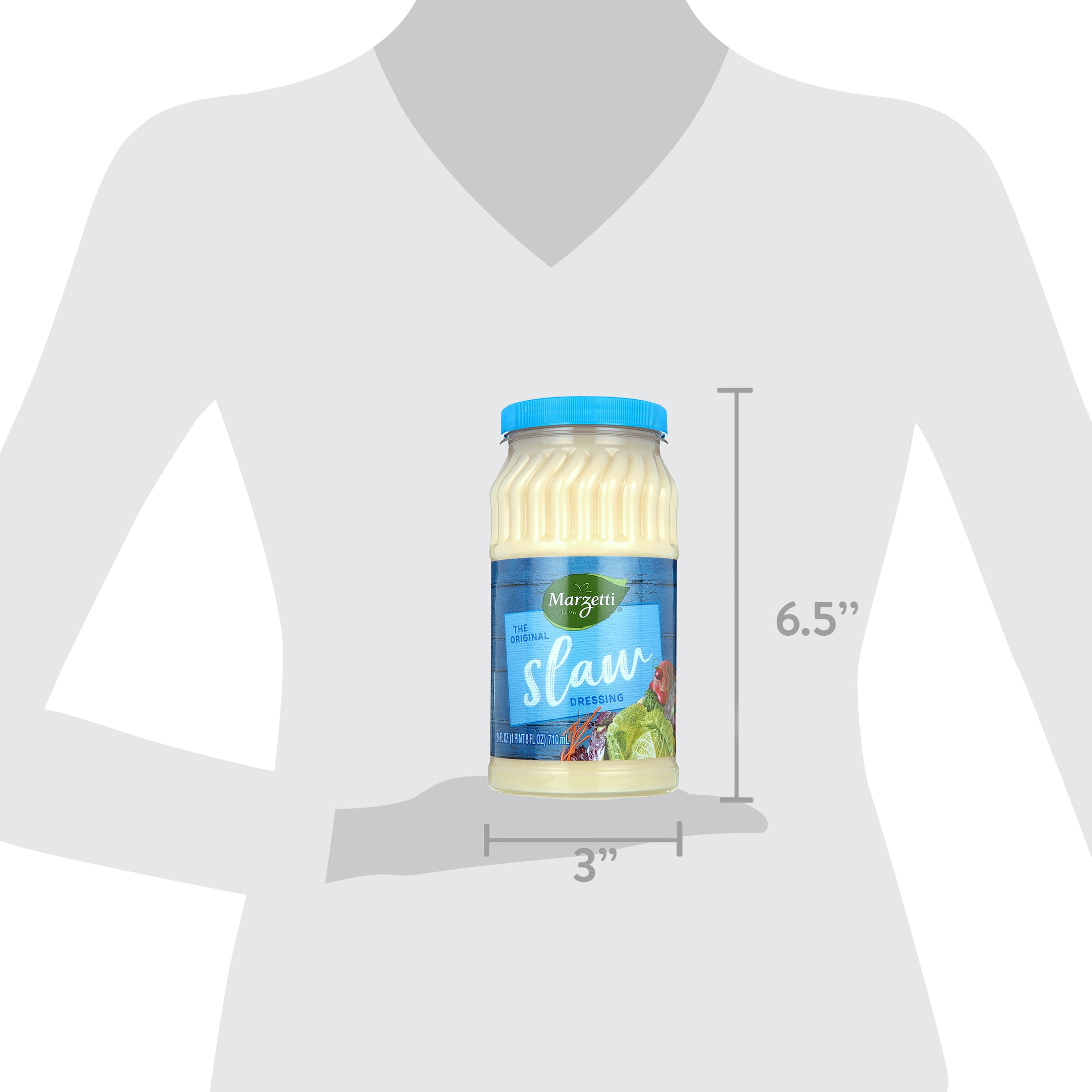 (6 pack) Marzetti The Original Slaw Dressing, 24 fl. oz. Jar