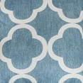 thumbnail image 5 of Sunnydaze 16" x 16" Blue and White Quatrefoil Polyester Square Outdoor Throw Pillows, 2 Count, 5 of 6