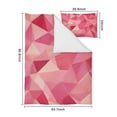 thumbnail image 5 of Red Pink Modern Art Geometric Duvet Cover and Pillowcase Set for Single Bedding, Bedroom Accessories for Kids Teens, 5 of 5