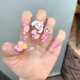 thumbnail image 1 of Sanrio Anime uñas usables pintadas a mano, lindo parche de manicura de uñas Kuromi púrpura Y2K, productos terminados, regalo Kawaii al por mayor, 1 of 4