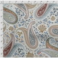 thumbnail image 4 of Soimoi Asian Paisley Printed, Japan Crepe SatinFabric, by The Yard 54 Inch Wide, Decorative Sewing Fabric for Dresses Kimonos Gowns, Light Gray, 4 of 5