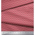 thumbnail image 3 of Soimoi Georgette Viscose Fabric Leaves Small Print Fabric by The Yard 42 Inch Wide, 3 of 3