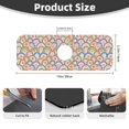 thumbnail image 2 of Sikiie Rainbow Flowers Splash Guard for Sink Faucet-1 PC Super Absorbent Fast Drying Mat Sink Gadgets-Splash Guard for Kitchen, Sink Mat, 2 of 7