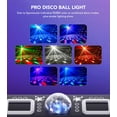 thumbnail image 3 of Luces DJ KeoBin Pro 6 en 1, DMX y activadas por sonido con bola de discoteca, 3 of 7