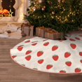 thumbnail image 5 of Sikiie Hand Drawn Strawberry Nativity Christmas Tree Skirt, Jesus Christian Winter Holiday Tree Mat Decoration(30-48IN)30", 5 of 6