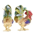 thumbnail image 3 of Caja de baratijas con forma de gallo con diamantes de imitación incrustados, colores brillantes, amplia aplicación, caja de joyas para tocador de joyería, 3 of 15