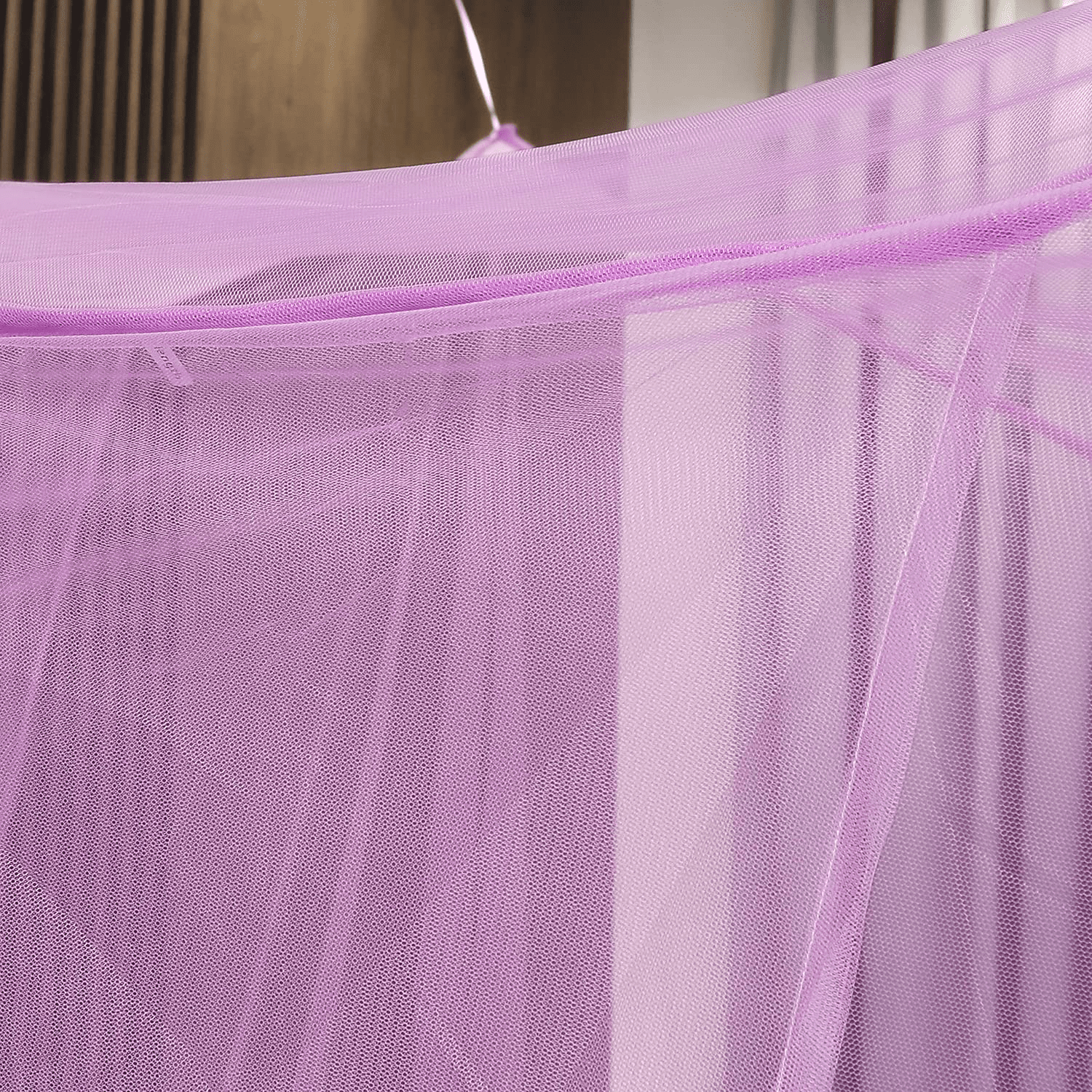 Bunk Bed Curtains，Bed Curtains from Ceiling, Canopy for Full Bed(L190xW210xH240，Purple )