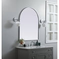 thumbnail image 3 of Metal Frame Arch Mirror 33x42 Inch in Silver, 3 of 3