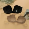 thumbnail image 4 of khonts,Women's Sticky Strapless Bras Reusable Backless Adhesive Bras Stick Push up Bras for Large Black M, 4 of 7