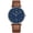 M8S-BrownBlue-P, variant on Men’s Quartz Watch Ultra-Thin Minimalist Dial Fashion Man Watch with Date Window, Leather Strap Waterproof Watch for Man Perfect Gift